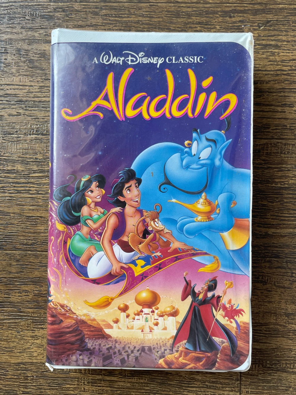 Walt Disney Classic Aladdin VHS Cover – Purple & Blue Artwork